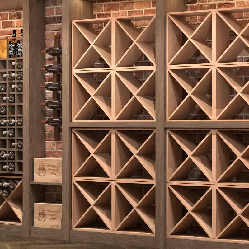 Range-bouteilles modulaire empilable 24 bouteilles, support à vin en bois autonome, étagère de rangement pour bar, cave, cuisine