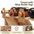 Range-bouteilles modulaire empilable 24 bouteilles, support à vin en bois autonome, étagère de rangement pour bar, cave, cuisine