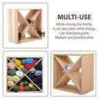 Range-bouteilles modulaire empilable 24 bouteilles, support à vin en bois autonome, étagère de rangement pour bar, cave, cuisine