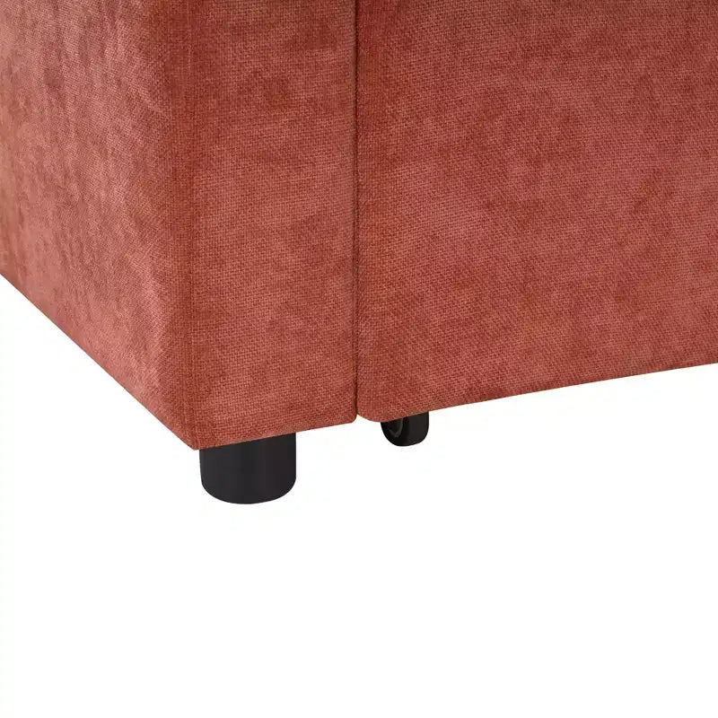 Canapé d'angle convertible avec lit gigogne et rangement intégré