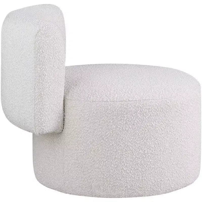 Fauteuil d'appoint en tissu bouclé