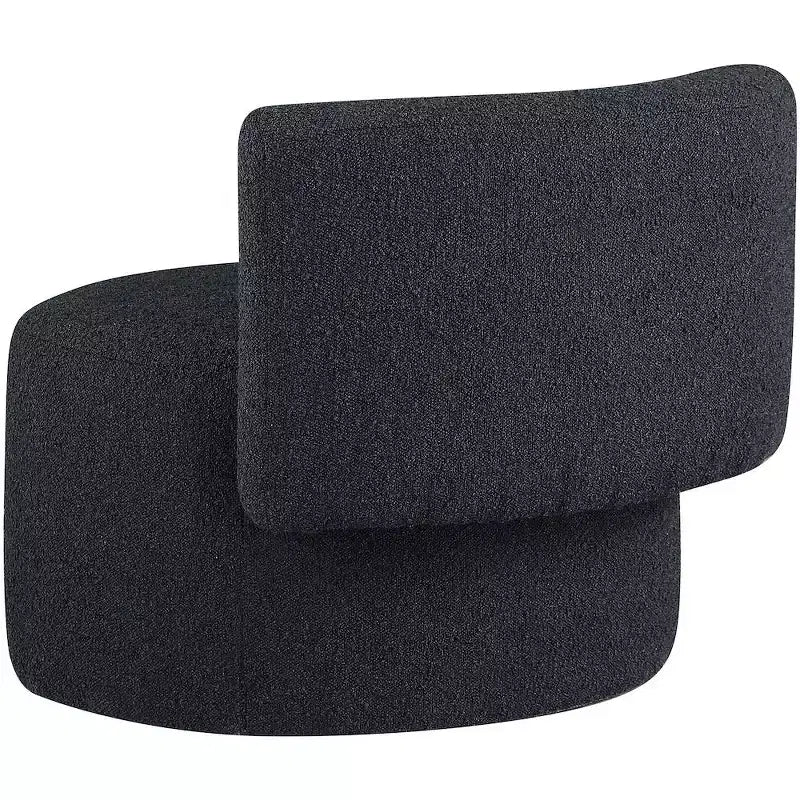 Fauteuil d'appoint en tissu bouclé