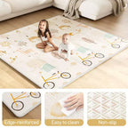 Parc pour bébé avec tapis 150 x 150 cm, Centre d'activités intérieur et extérieur, Clôture de sécurité pour bébé