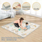 Parc pour bébé avec tapis 150 x 150 cm, Centre d'activités intérieur et extérieur, Clôture de sécurité pour bébé