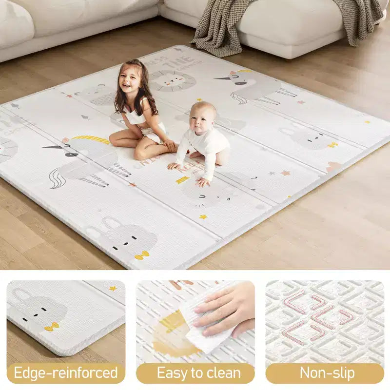 Parc pour bébé avec tapis 150 x 150 cm, Centre d'activités intérieur et extérieur, Clôture de sécurité pour bébé