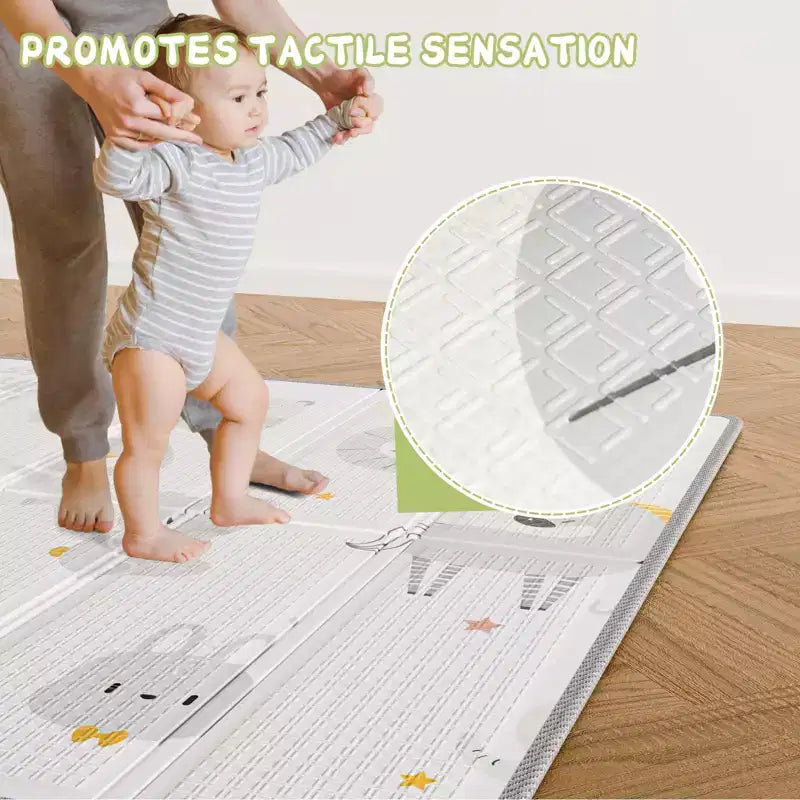 Parc pour bébé avec tapis 150 x 150 cm, Centre d'activités intérieur et extérieur, Clôture de sécurité pour bébé