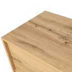 Meuble de rangement avec porte sculptée, buffet d'entrée avec poignées en métal pour salon