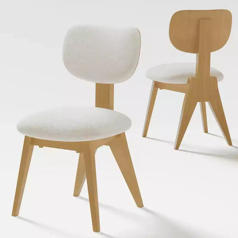 Chaises de salle à manger avec pieds en bois naturel pour espace repas à domicile