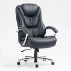 Chaise de bureau de direction avec surface en coton, réglable en hauteur avec dossier haut et roulettes pour le bureau