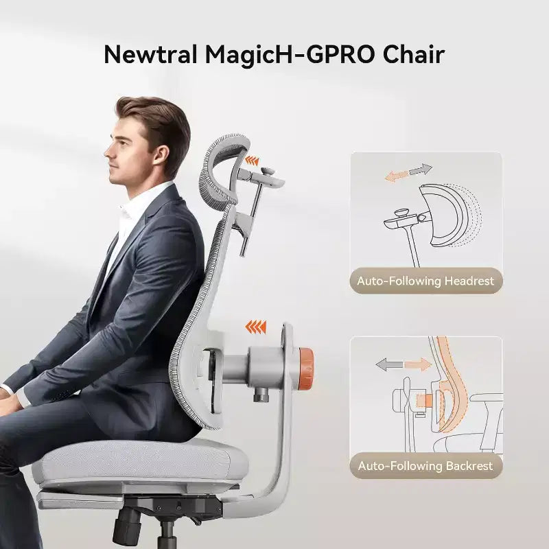 Chaise de bureau avec repose-pieds et accoudoirs 4D