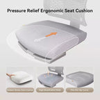 Chaise de bureau avec repose-pieds et accoudoirs 4D