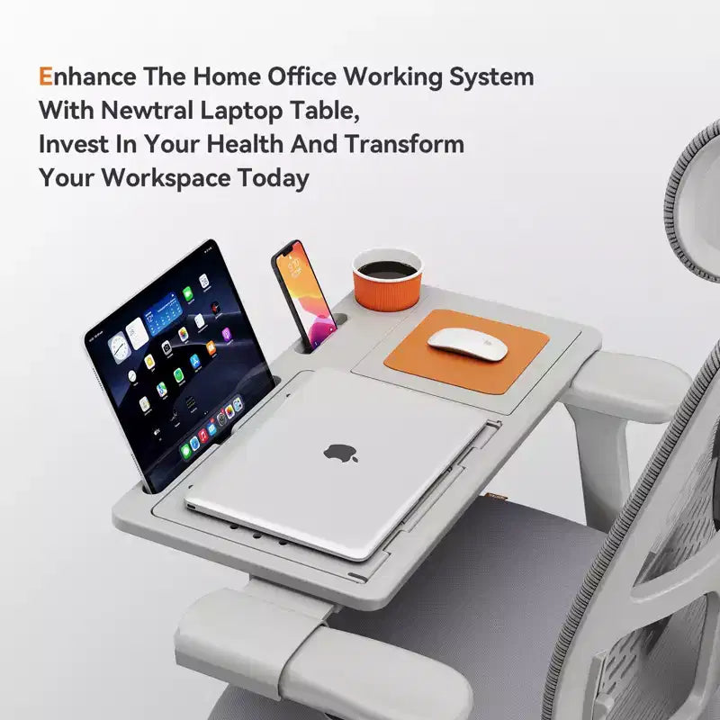 Chaise de bureau avec repose-pieds et accoudoirs 4D