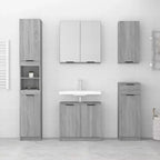 Meuble de salle de bain gris Sonoma en bois d'ingénierie 32x20x67 cm