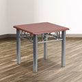 Table d'appoint stratifiée avec cadre en acier