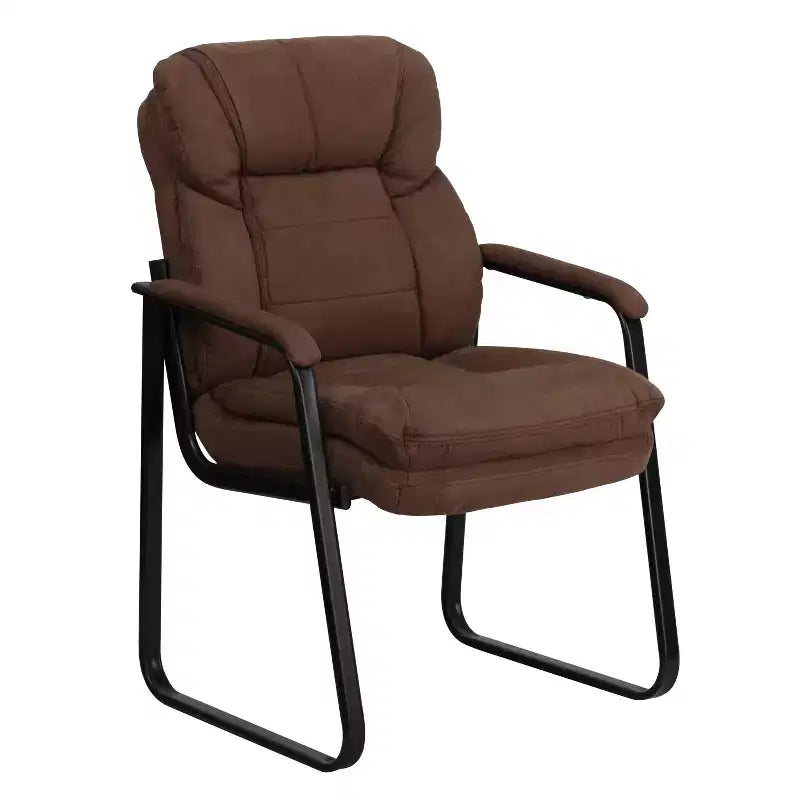 Fauteuil de réception exécutif avec support lombaire et piètement luge