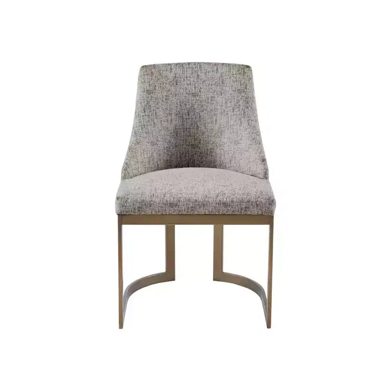 Chaises de salle à manger avec assise rembourrée et cadre en métal