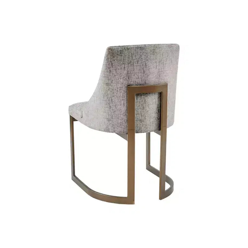 Chaises de salle à manger avec assise rembourrée et cadre en métal