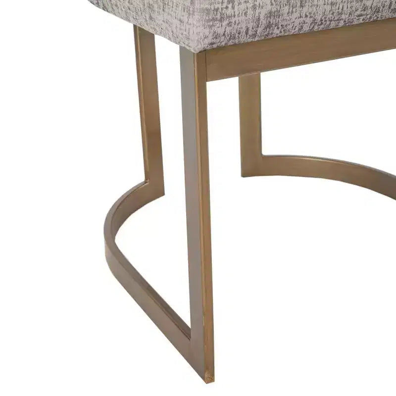 Chaises de salle à manger avec assise rembourrée et cadre en métal