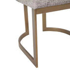 Chaises de salle à manger avec assise rembourrée et cadre en métal
