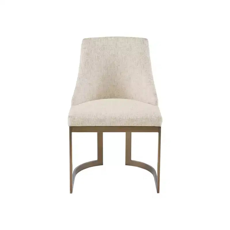 Chaises de salle à manger avec assise rembourrée et cadre en métal