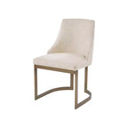 Chaises de salle à manger avec assise rembourrée et cadre en métal
