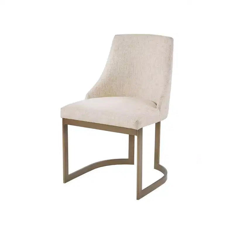 Chaises de salle à manger avec assise rembourrée et cadre en métal