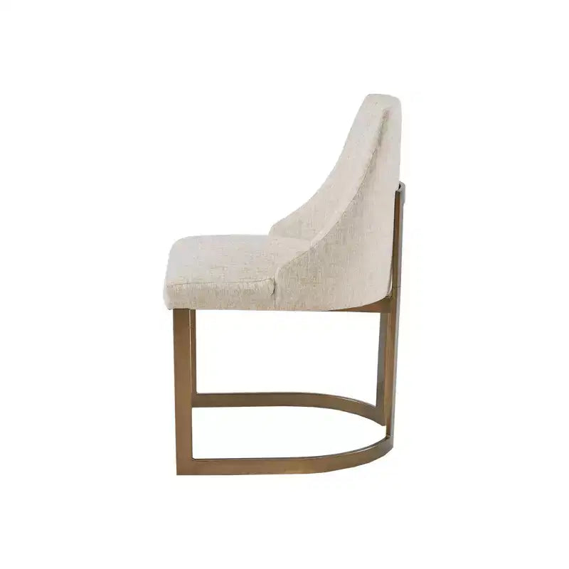 Chaises de salle à manger avec assise rembourrée et cadre en métal