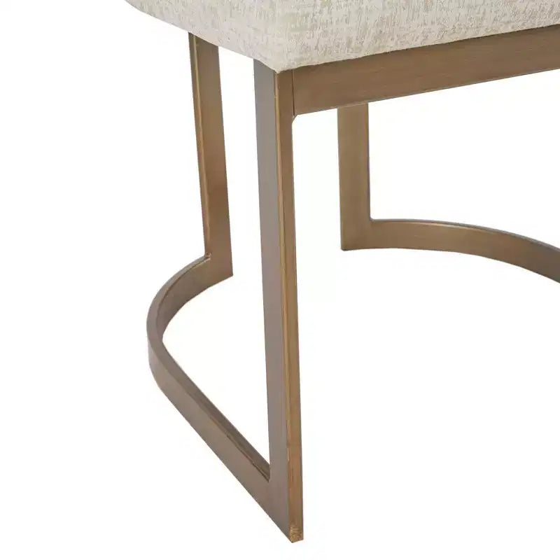 Chaises de salle à manger avec assise rembourrée et cadre en métal