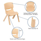 Ensemble table d'activités ronde en plastique réglable en hauteur de 33 po avec 4 chaises