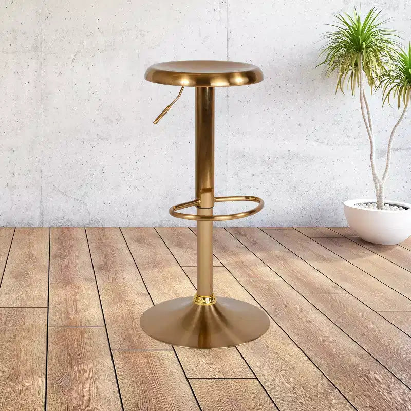 Tabouret de bar rétro réglable en hauteur