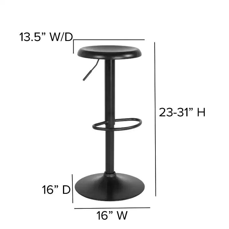 Tabouret de bar rétro réglable en hauteur