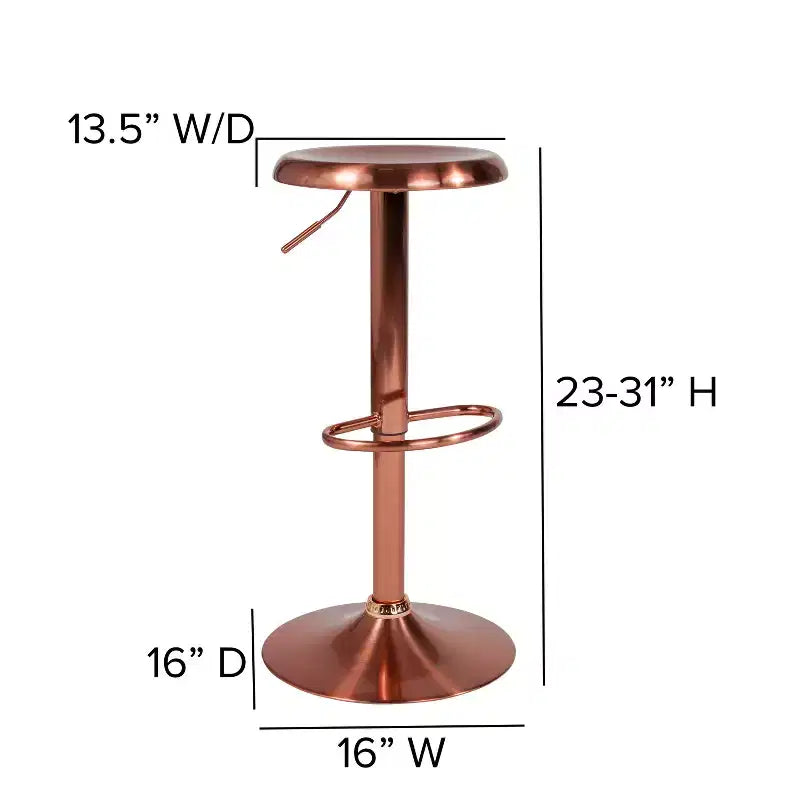 Tabouret de bar rétro réglable en hauteur
