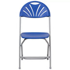 Chaise pliante en plastique à dossier éventail pour mariage, fête, événement, maison, bureau