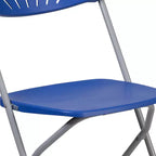 Chaise pliante en plastique à dossier éventail pour mariage, fête, événement, maison, bureau
