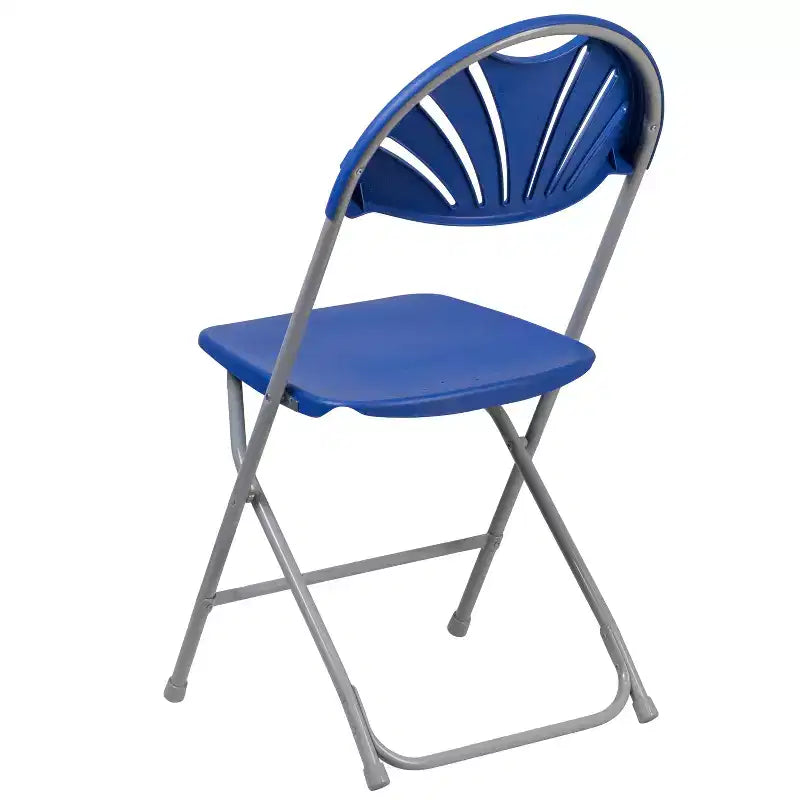 Chaise pliante en plastique à dossier éventail pour mariage, fête, événement, maison, bureau
