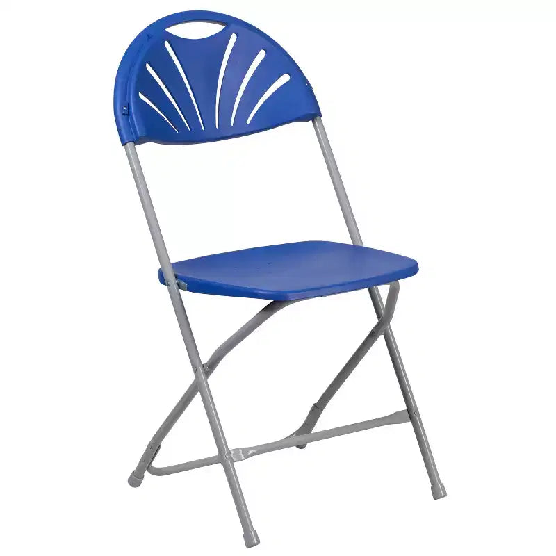 Chaise pliante en plastique à dossier éventail pour mariage, fête, événement, maison, bureau