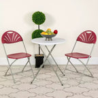 Chaise pliante en plastique à dossier éventail pour mariage, fête, événement, maison, bureau
