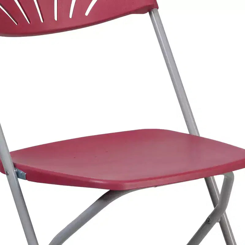 Chaise pliante en plastique à dossier éventail pour mariage, fête, événement, maison, bureau
