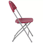 Chaise pliante en plastique à dossier éventail pour mariage, fête, événement, maison, bureau