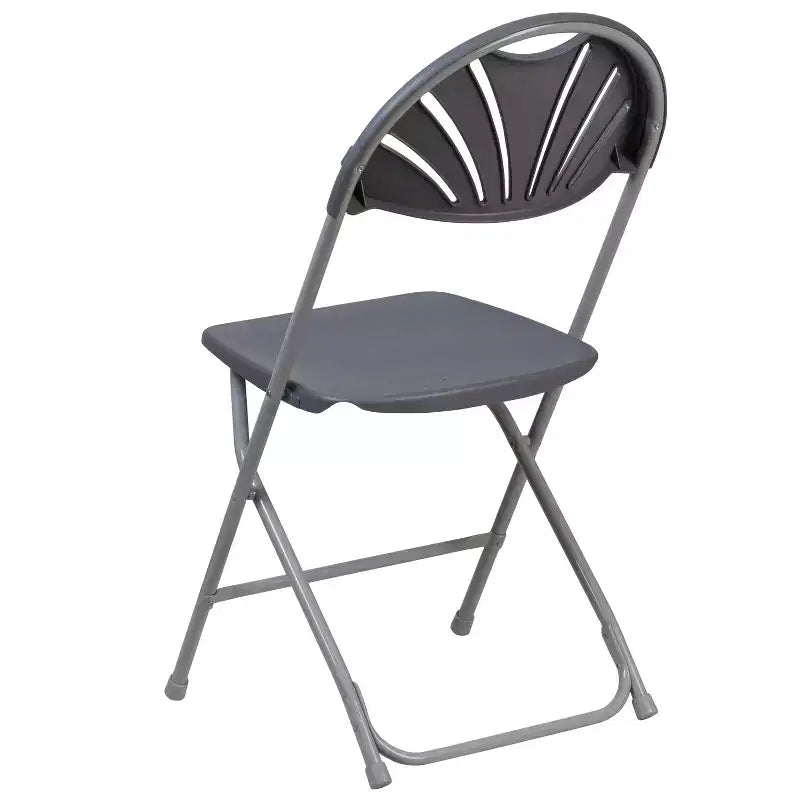 Chaise pliante en plastique à dossier éventail pour mariage, fête, événement, maison, bureau