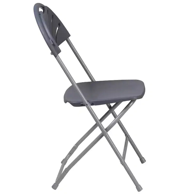 Chaise pliante en plastique à dossier éventail pour mariage, fête, événement, maison, bureau