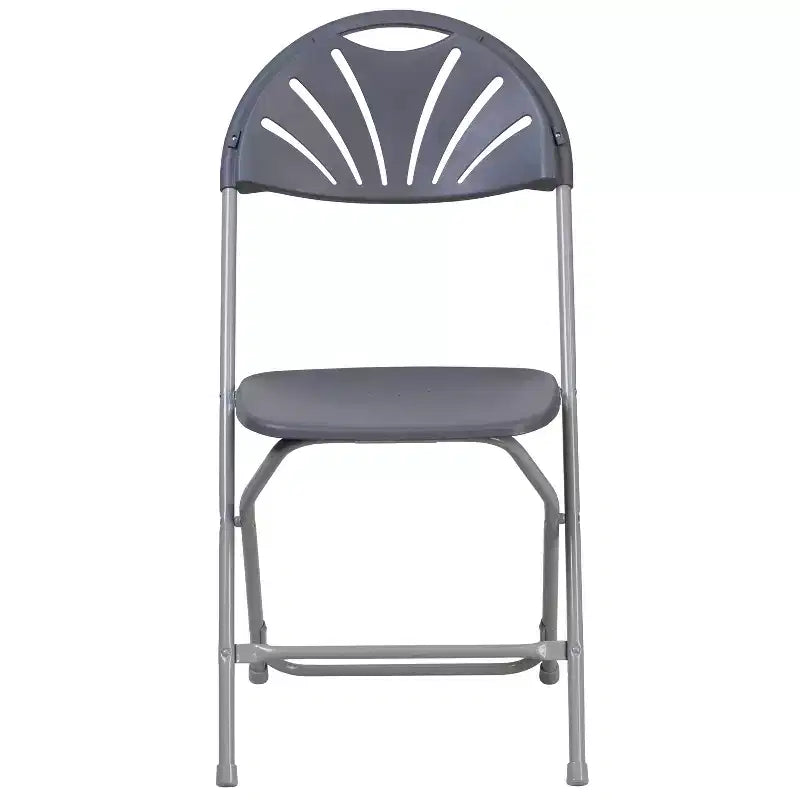 Chaise pliante en plastique à dossier éventail pour mariage, fête, événement, maison, bureau