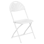 Chaise pliante en plastique à dossier éventail pour mariage, fête, événement, maison, bureau