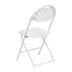 Chaise pliante en plastique à dossier éventail pour mariage, fête, événement, maison, bureau