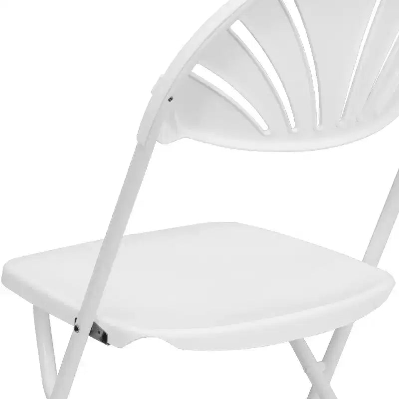 Chaise pliante en plastique à dossier éventail pour mariage, fête, événement, maison, bureau