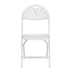 Chaise pliante en plastique à dossier éventail pour mariage, fête, événement, maison, bureau