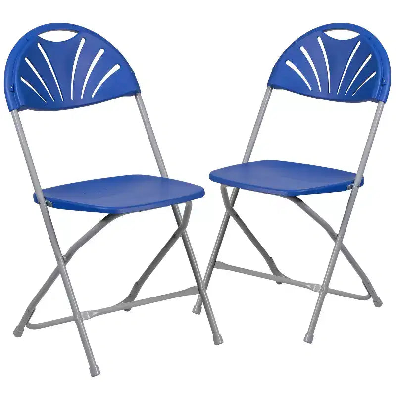 Chaise pliante en plastique à dossier éventail pour mariage, fête, événement, maison, bureau